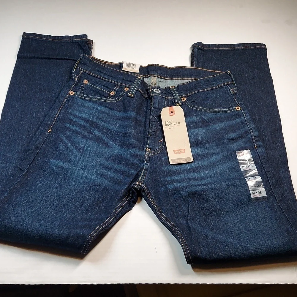 Men's 505 Regular Levi's Jeans Size  W29 L30 - Picture 3 of 9
